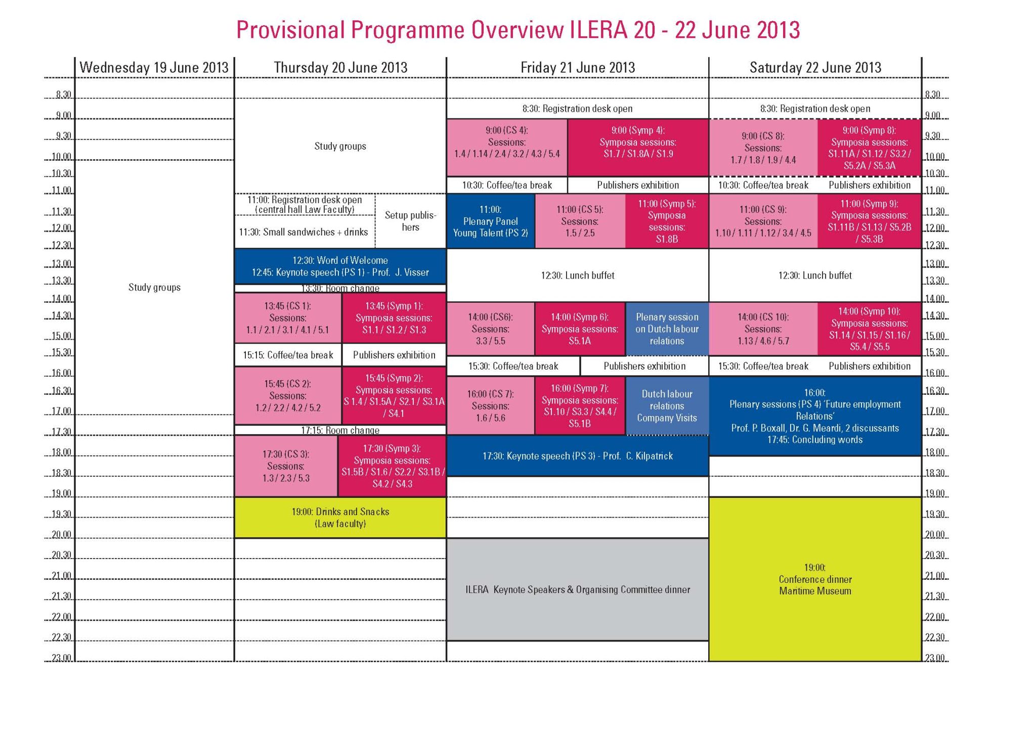 Programme - 10th European Conference of the International Labour and ...